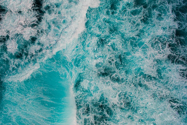 sea, nature, ocean, blue, water, waves - 4K 8K wallpaper background by StockSnap | Pix8K