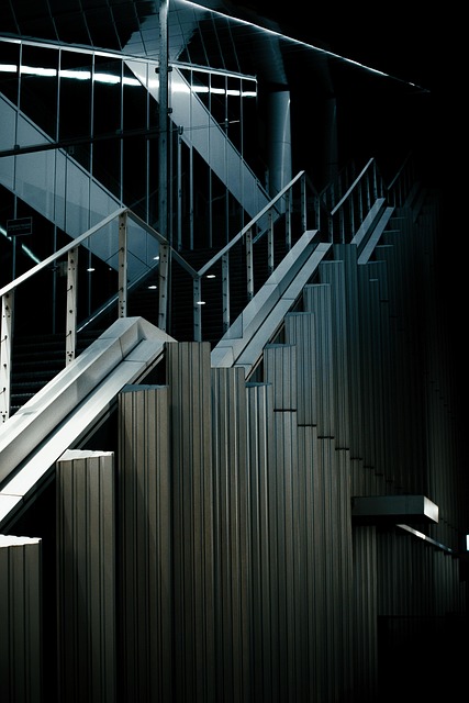 staircase, dark, architecture, interior, stairway, building, phone wallpaper, office building, aesthetic wallpaper, iphone wallpaper, black wallpaper, black - 4K 8K wallpaper background by Dylanleagh | Pix8K
