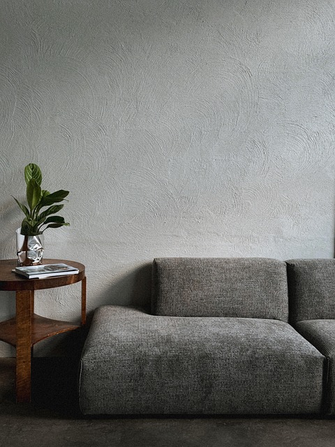 sofa, side table, aesthetic, wall, texture, room - 4K 8K wallpaper background by rahucare | Pix8K