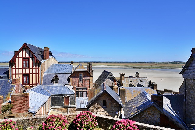 mont saint michel, beautiful wallpaper, wallpaper 4k, 4k wallpaper 1920x1080, free background, houses, hd wallpaper, city, bay, low tide, saint michel, wallpaper hd, roofs, island, view, sunny, brittany, laptop wallpaper, windows wallpaper, normandy, france, free wallpaper, wallpaper, cool backgrounds, desktop picture, mac wallpaper, 4k wallpaper, desktop backgrounds, hintergrundsbild, full hd wallpaper, yk - 4K 8K wallpaper background by ykaiavu | Pix8K