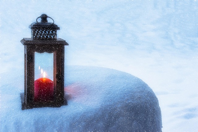 lantern, candle, light, mood, candlelight, romance, snow, nature, snowfall, winter, covered in snow, cold, wintry, snow area - 4K 8K wallpaper background by Myriams-Fotos | Pix8K