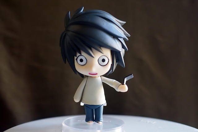 toy, figurine, young, male, boy, japanese, anime, cartoon, television, series, notes, character, nendoroid, action, figure, phone, brown phone, brown cartoon, brown anime, brown death, brown telephone, brown note, brown animation - 4K 8K wallpaper background by vinsky2002 | Pix8K