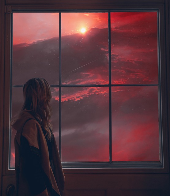 sky, sunset, girls, view, mobile wallpaper, window, cloud, beautiful, phone wallpaper, colorful, nature, lock screen wallpaper, manipulation, digital art, creative, visual effects, art, samsung wallpaper, graphic design, ipad wallpaper, sky background, mobile wallpaper 4k, photography, wallpaper, photoshop, beautiful wallpaper, iphone wallpaper - 4K 8K wallpaper background by ryypurnama | Pix8K