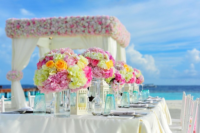 beach, beautiful flowers, wedding, reception, table setting, centerpieces, flower wallpaper, flower vases, event, beach wedding, wedding photography, wedding preparations, bunch of flowers, celebration, chairs, decorations, flowers, sea, nature, flower background, summer, table, table set-up, tropical, wedding setup, gazebo - 4K 8K wallpaper background by Pexels | Pix8K