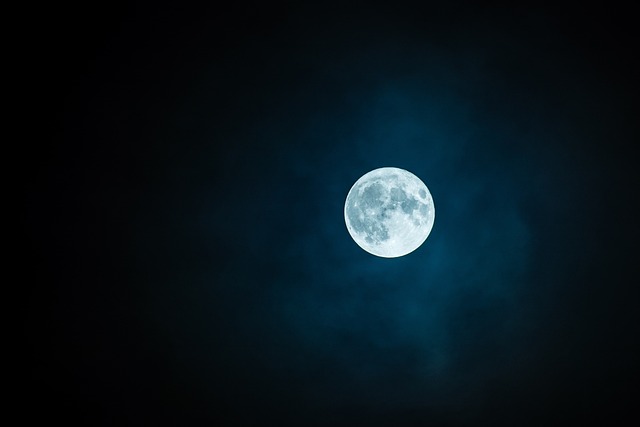 moon, full moon, sky, nature, night sky, lunar, moonlight, night, scenery, black sky, dark sky, luna - 4K 8K wallpaper background by rkarkowski | Pix8K