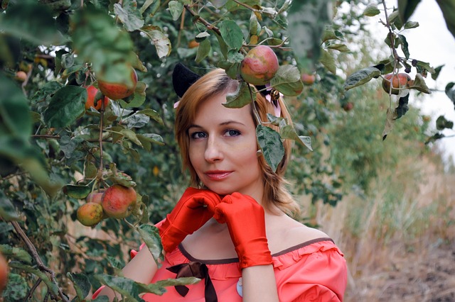 model, female, female model, portrait, woman, girl, lady, fashion, style, wardrobe, pet, modeling, pose, posing, cosplay, anime, cat, image, costume, pink, ears, fields, tree, animal, outdoors, nature - 4K 8K wallpaper background by Sunriseforever | Pix8K