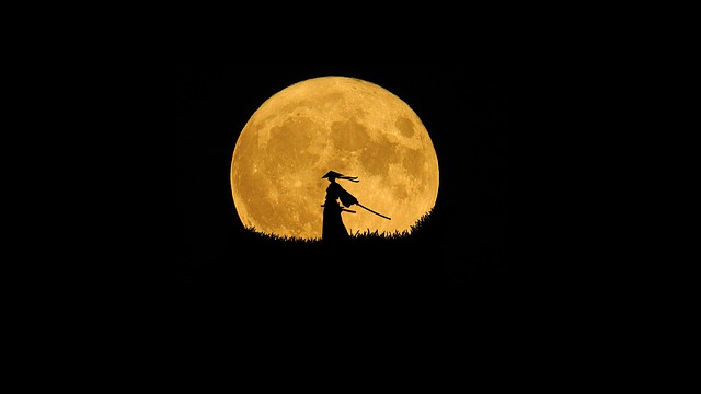 anime, windows wallpaper, laptop wallpaper, desktop backgrounds, full moon, free wallpaper, cool backgrounds, 4k wallpaper, wallpaper hd, 4k wallpaper 1920x1080, full hd wallpaper, samurai, mac wallpaper, background, wallpaper 4k, free background, hd wallpaper, beautiful wallpaper, wallpaper - 4K 8K wallpaper background by animelab365 | Pix8K