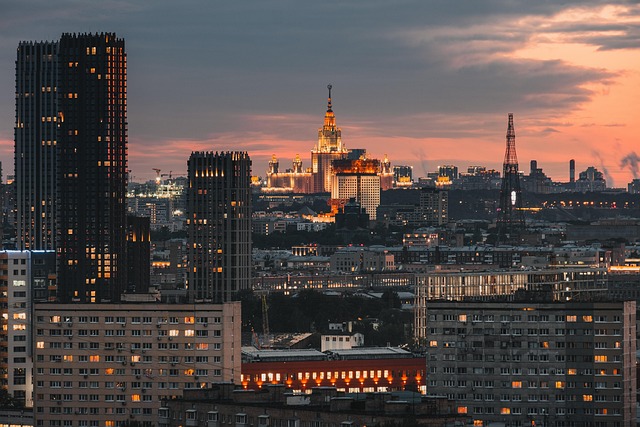 sunset, skyscrapers, buildings, city, sunset view, twilight, towers, architecture, city lights, urban, cityscape, skyline, city center, structures, university, nature, landscape - 4K 8K wallpaper background by soultrain | Pix8K