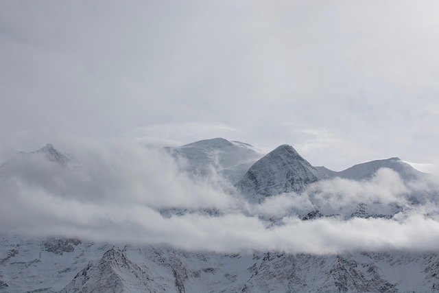 mountains, nature, alps, clouds, snow capped mountains, altitude, snow, landscape - 4K 8K wallpaper background by JACLOU-DL | Pix8K