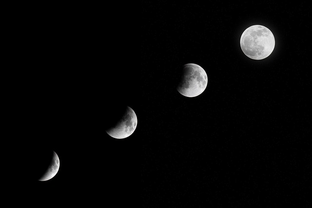 moon, moon phases, nature, night sky, sky - 4K 8K wallpaper background by Sergio-sq | Pix8K