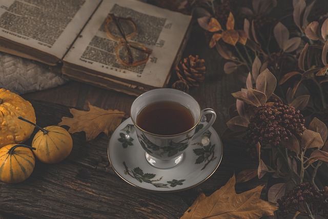 teacup, tea, autumn, autumn colours, season, october, pumpkin, read, book, tea, tea, tea, tea, tea, book, book - 4K 8K wallpaper background by Ylanite | Pix8K