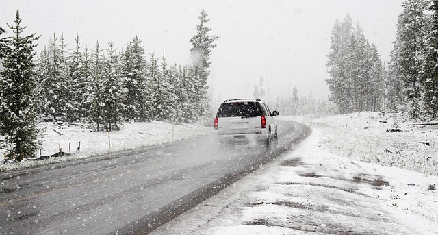 snow, road, suv, winter, car, vehicle, car wallpapers, drive, driving, road trip, nature, snowstorm, snowing, snowfall, conifers, coniferous, snow covered - 4K 8K wallpaper background by Pexels | Pix8K