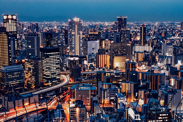 city, buildings, night, city lights, skyscrapers, skyline, cityscape, office buildings, infrastructures, business district, towers, high-rise, high-rise buildings, downtown, urban, evening, view, umeda, osaka, japan, city, osaka, japan, japan, japan, japan, japan - 4K 8K wallpaper background by xegxef | Pix8K