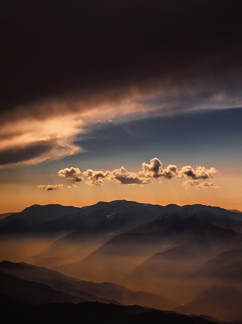 nature, sky, phone wallpaper, clouds, dusk, outdoors, sunset, weather, mountains, aesthetic wallpaper, iphone wallpaper - 4K 8K wallpaper background by faysalkhan101 | Pix8K